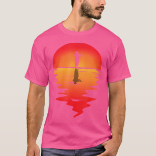 Fluitspeler Sunset Muziekinstrument Fluti T-shirt