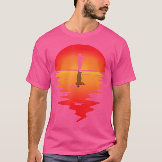 Fluitspeler  Sunset Muziekinstrument Fluti T-shirt (Voorkant)