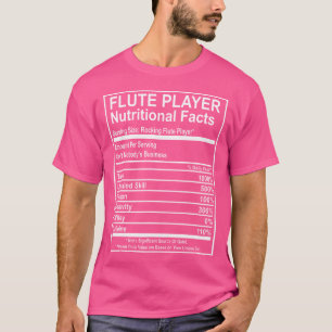 Fluitspeler Voedingsfeiten Woodwind Muziek T-shirt