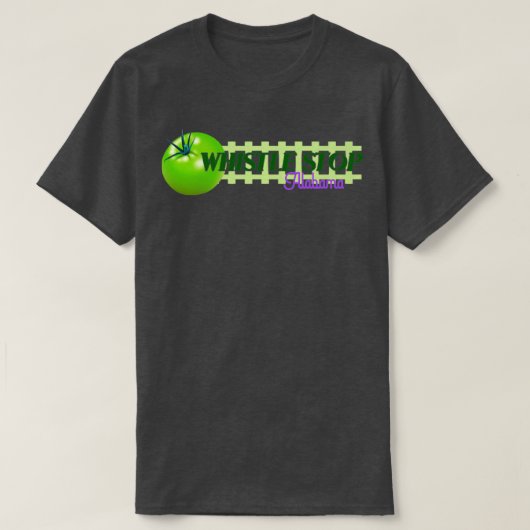 Fluitstop Alabama van gebakken groene tomaten op T-shirt (Design voorkant)
