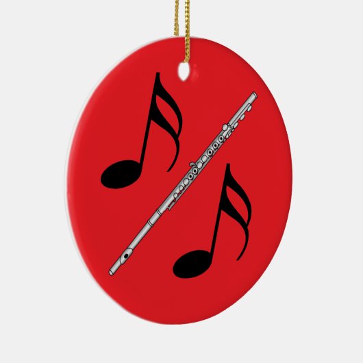 Fluittekening Keramisch Ornament (Rechts)