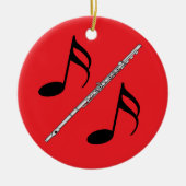 Fluittekening Keramisch Ornament (Voorkant)