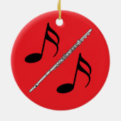 Fluittekening Keramisch Ornament (Achterkant)