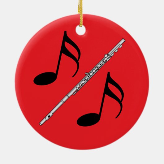 Fluittekening Keramisch Ornament (Achterkant)