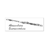 Fluittekening met aangepaste naam  zelfinktende stempel (Design)