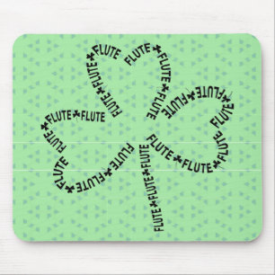 Fluittekst Shamrock Muismat