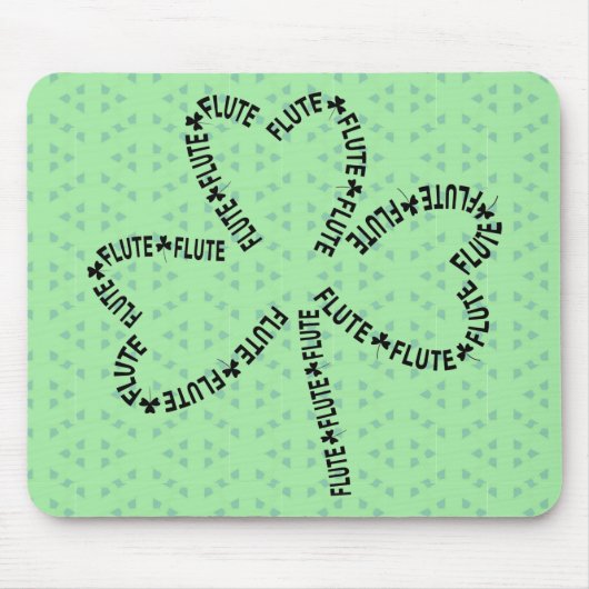 Fluittekst Shamrock Muismat (Voorkant)