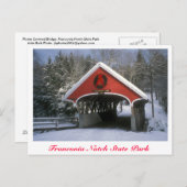 Flume Covered Bridge Franconia Notch State Park Briefkaart (Voorkant / Achterkant)