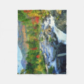 Flume Falls |  Adirondack-gebergte Fleece Deken (Voorkant)