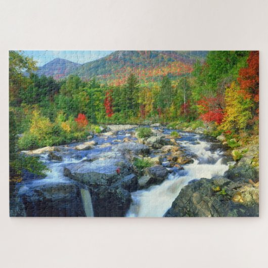 Flume Falls | Adirondack-gebergte Legpuzzel (Horizontaal)
