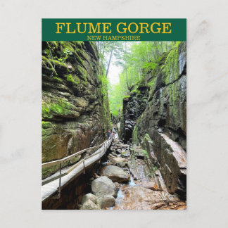 Flume Gorge NH-Briefkaart Briefkaart