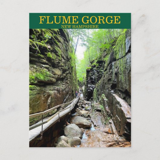 Flume Gorge NH-Briefkaart Briefkaart (Voorkant)