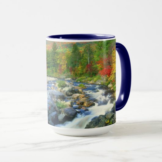 Flume Herfsten | Adirondack Mountains Mok (Voorkant rechts)