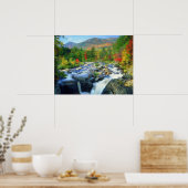 Flume Herfsten | Adirondack Mountains Poster (Keuken)