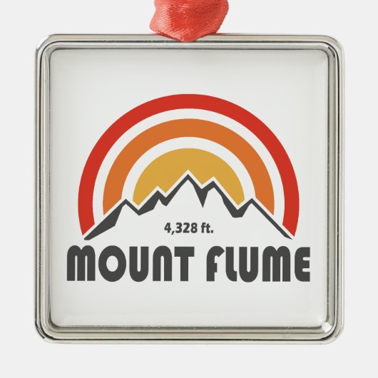Flume New Hampshire Metalen Ornament (Voorkant)