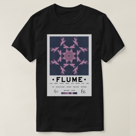 Flume Self Titered Album- Tracklist Pullover Hoodi (Design voorkant)