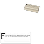 Flunked Commentaar Leraren Custom Rubber Stamp Rubberstempel (Gestempeld)