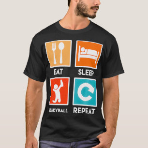 Flunky Ball drink game Flunkyball Eat Sleep Rep T-shirt