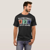 Flunkyball League Member Fun Flunky Ball Drink T-shirt (Voorkant volledig)