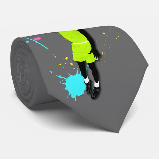 Fluo Basketball Player Stropdas (Opgerold)