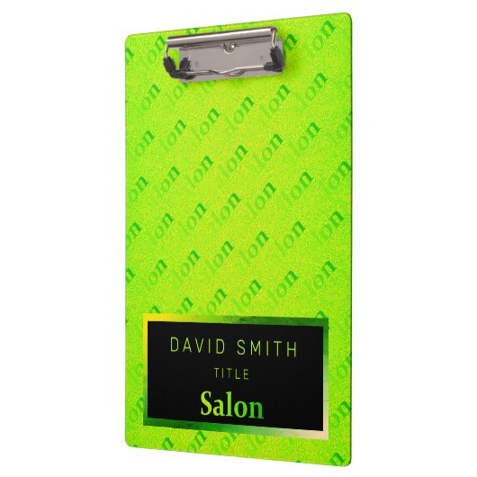 Fluorescent 2-in1 Neon Elegant Visitekaartje & Klembord (Links)