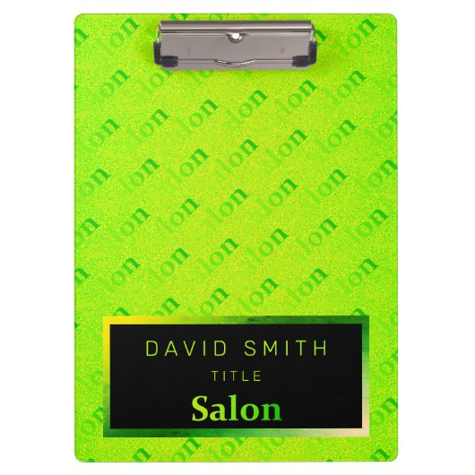 Fluorescent 2-in1 Neon Elegant Visitekaartje & Klembord (Voorkant)