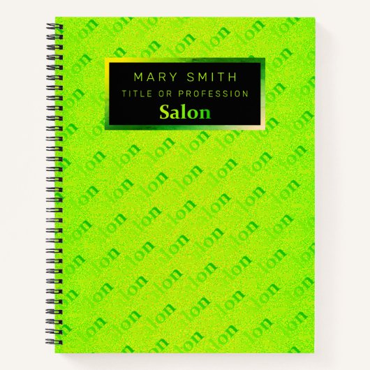 Fluorescent 2-in1 Neon Elegant Visitekaartje & Notitieboek (Voorkant)