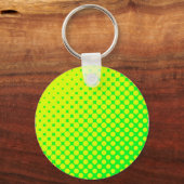 Fluorescent 80 Retro Green & Yellow Sleutelhanger (Voorkant)