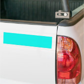 Fluorescent Aqua Blauwgroen Neon Blue op maat Bumpersticker (Op Truck)