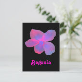 Fluorescent Begonia  Briefkaart (Staand voorkant)