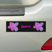 Fluorescent Begonia Bumpersticker (Op auto)