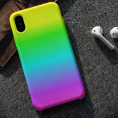 Fluorescent Bright Neon Ombre Rainbow iPhone Hoesje