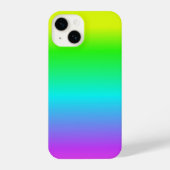 Fluorescent Bright Neon Ombre Rainbow iPhone Hoesje (Achterkant)