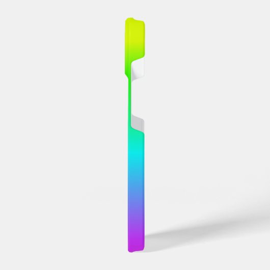 Fluorescent Bright Neon Ombre Rainbow iPhone Hoesje (Linkerkant)