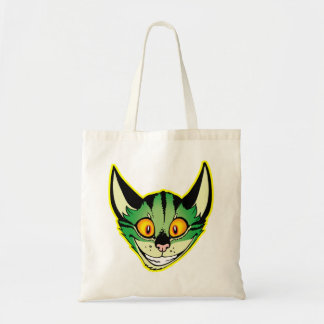 Fluorescent Cartoon Cat Bag Tote Bag