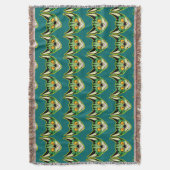 Fluorescent Cartoon Cat Throw Blanket Deken (Voorkant Verticaal)