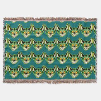 Fluorescent Cartoon Cat Throw Blanket Deken