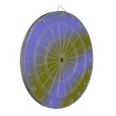 Fluorescent Clouds Dart Board Dartbord (Voorkant Links)