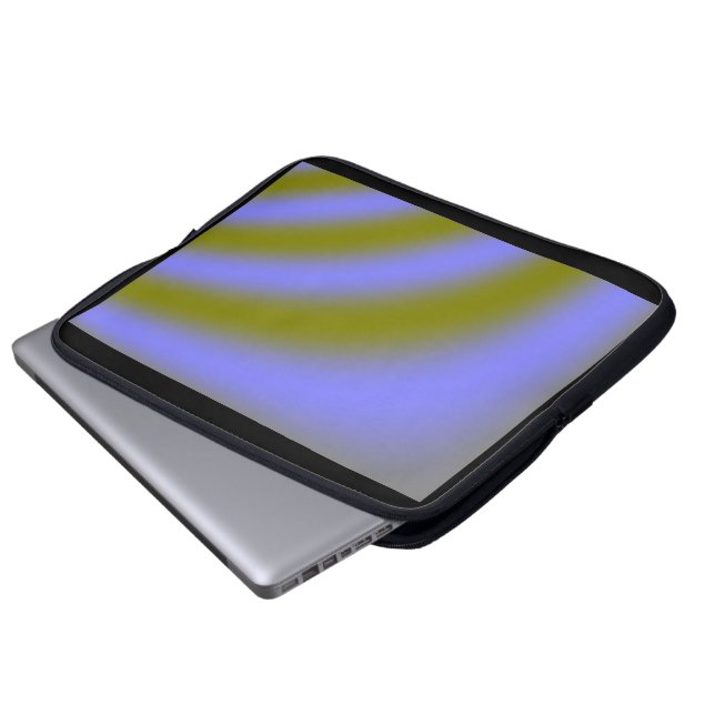 Fluorescent Clouds-laptoptas Laptop Sleeve (Voorkant onderkant)