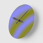 Fluorescent Clouds Wall Clock Ronde Klok (Hoek)