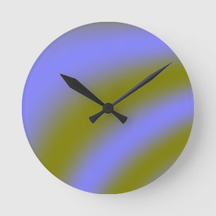Fluorescent Clouds Wall Clock Ronde Klok