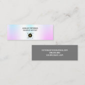 Fluorescent elegant Holographic Mini Visitekaartje (Voorkant / Achterkant)