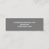 Fluorescent elegant Holographic Mini Visitekaartje (Achterkant)