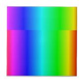Fluorescent elegant regenboogkleuren tegeltje (Voorkant)