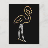 Fluorescent Flamingo Briefkaart (Voorkant)