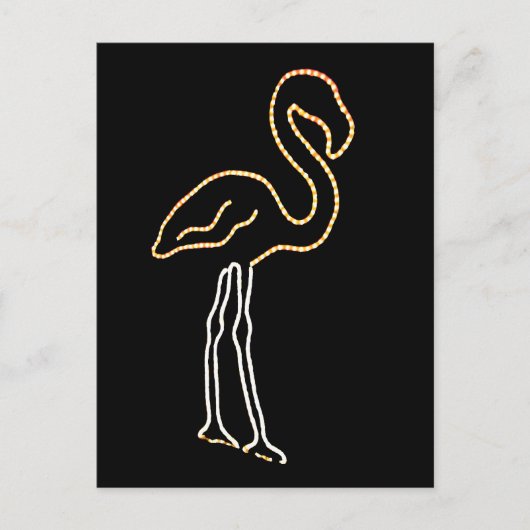 Fluorescent Flamingo Briefkaart (Voorkant)