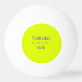 fluorescent geel - jouw logo pingpongbal (Voorkant)