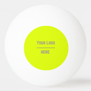 fluorescent geel - jouw logo pingpongbal