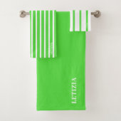 Fluorescent Green Bad Handdoek (Insitu)