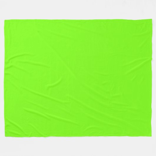 Fluorescent Green Fleece Deken (Voorkant (Horizontaal))